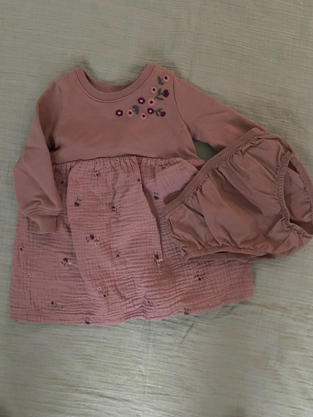 Carters dress and bloomer set